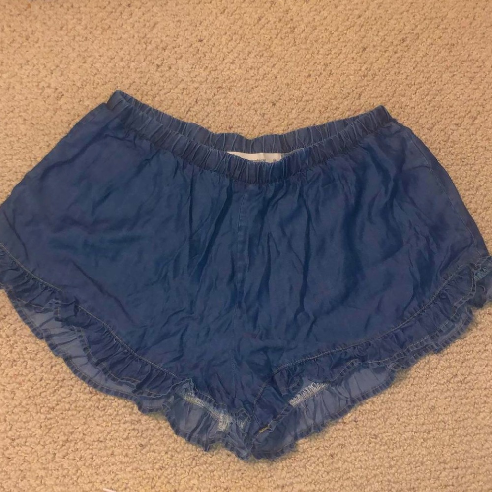 Impeccable Pig Flowy Jean Shorts